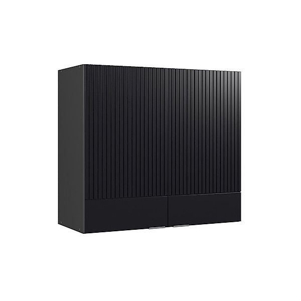 Vicco Glashängeschrank Fame-Line, Schwarz gestreift/Anthrazit, 80 günstig online kaufen
