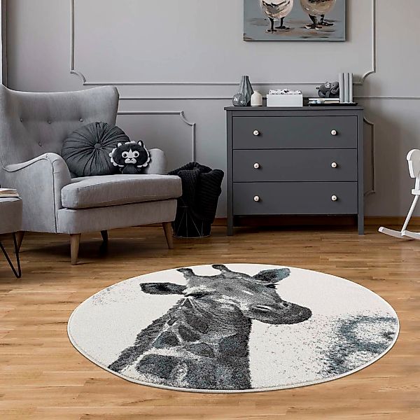 Carpet City Kinderteppich "Savanna 9370" rund 11 mm Höhe Spielteppich, Tepp günstig online kaufen