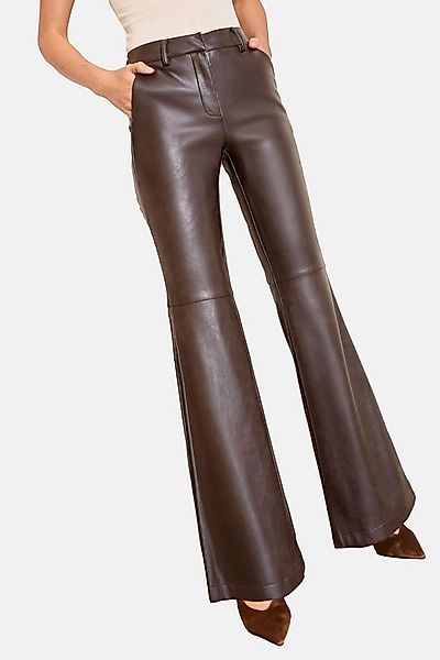 Friends Like These Lederhose Friends Like These Ausgestellte Hose, Kunstled günstig online kaufen