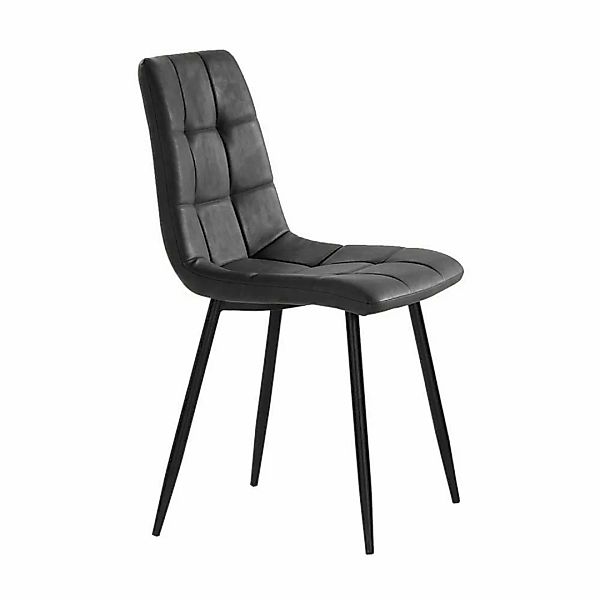 Esszimmer Polsterstühle in Anthrazit und Schwarz modern (4er Set) günstig online kaufen