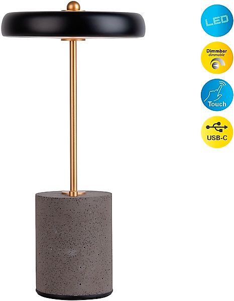 näve Tischleuchte »"SETA" Tischlampe H: 30 cm«, Leuchtmittel LED-Modul   LE günstig online kaufen