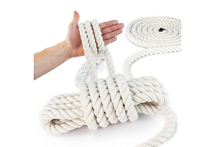 DQ-PP DQ-PP Baumwollseil, 6-20mm, 10m, Baumwollkordel, Makramee, Garn, Seil günstig online kaufen