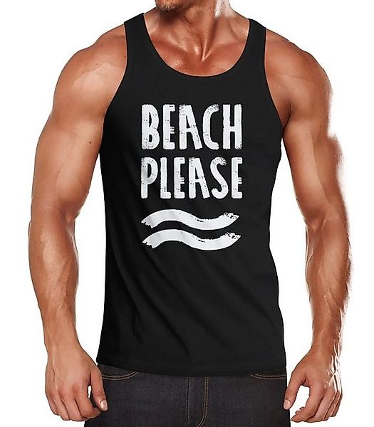 Neverless Tanktop Herren Tank-Top Beach please Muskelshirt Muscle Shirt mit günstig online kaufen