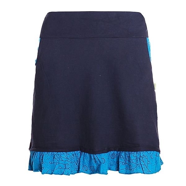 Vishes Minirock A-Linie Baumwolle Blumen-Muster elastischer günstig online kaufen