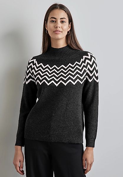 STREET ONE Strickpullover mit grafischem Muster günstig online kaufen