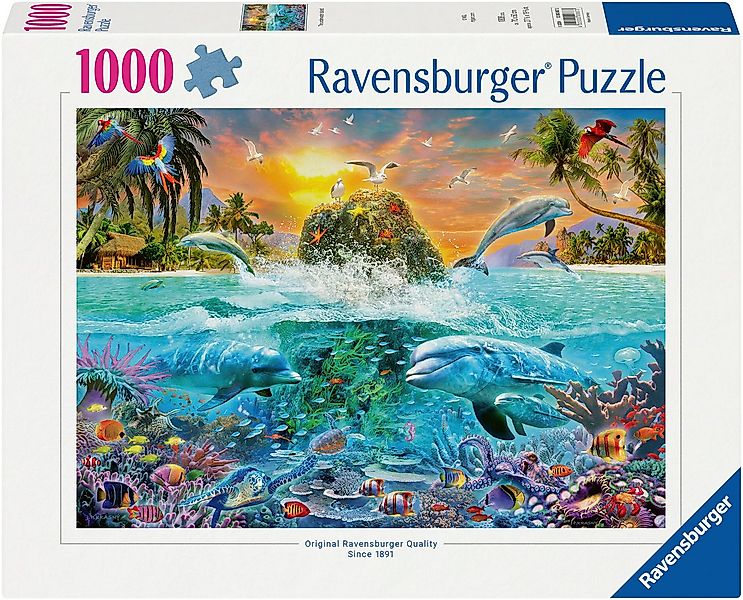Ravensburger Puzzle Die Unterwasserinsel, 1000 Puzzleteile, Made in Germany günstig online kaufen