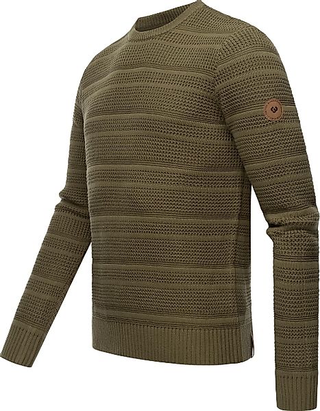 Ragwear Strickpullover "Gabrel", stylischer Herren Sweatpullover mit Rippbü günstig online kaufen