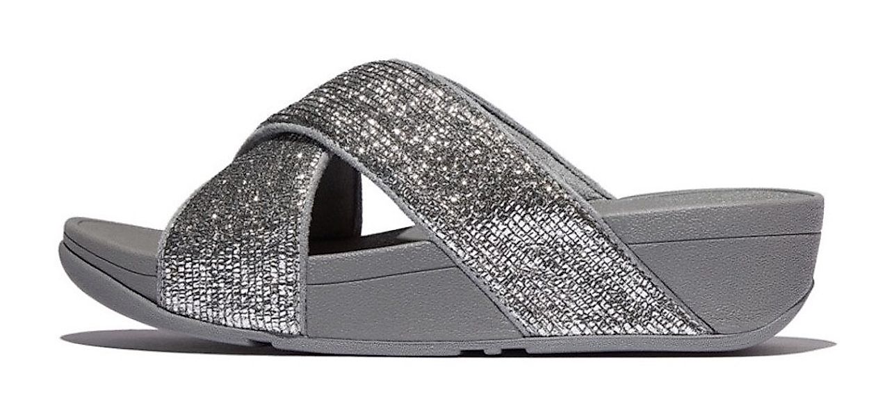 Fitflop LULU CRINKLED SHIMMER Pantolette Slides, günstig online kaufen