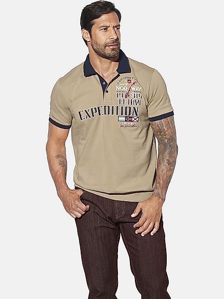 Jan Vanderstorm Poloshirt ERLING mit Statement-Print günstig online kaufen