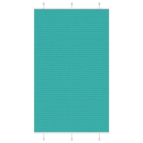 vidaXL Plissee Petrolgrün 120x200 cm Stoffbreite 119,4 cm Polyester 4015419 günstig online kaufen