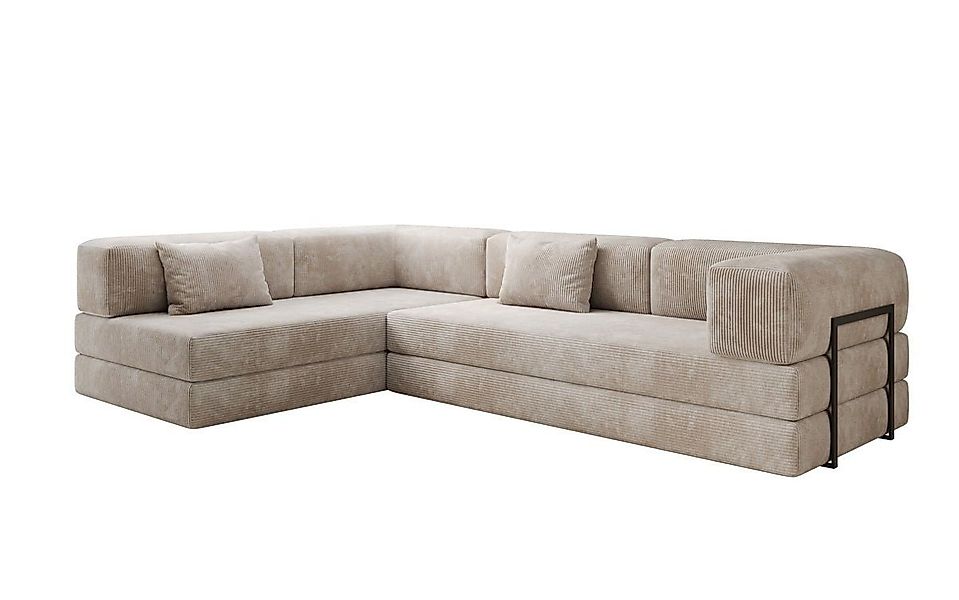 Luxusbetten24 Sofa Designer Sofa Lazy L, mit Aufklappfunktion und Cordbezug günstig online kaufen