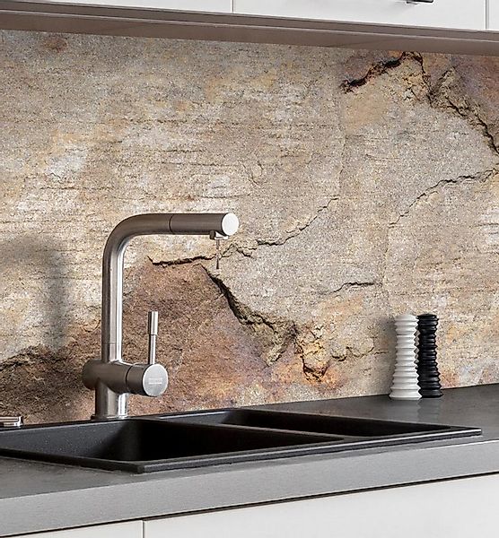 MyMaxxi Küchenrückwand Küchenrückwand selbstklebend Sandstein Spritzschutz günstig online kaufen