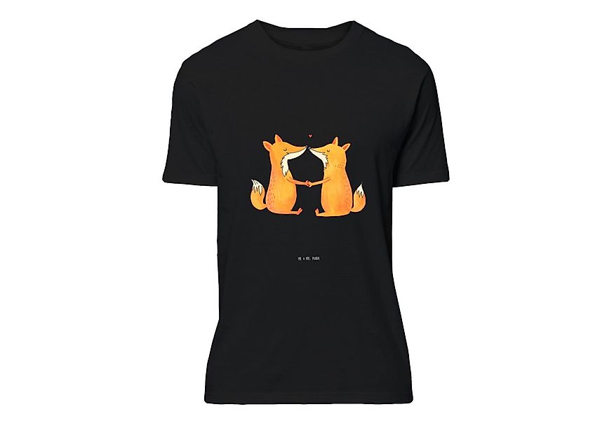 Mr. & Mrs. Panda T-Shirt Füchse Liebe - Schwarz - Geschenk, Fuchs, Verlobte günstig online kaufen