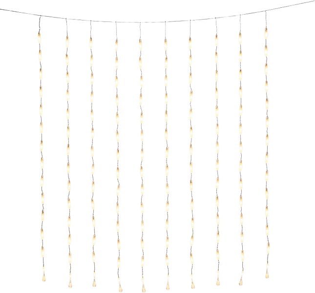 KONSTSMIDE LED-Lichtervorhang Weihnachtsdeko aussen, 140 warm günstig online kaufen