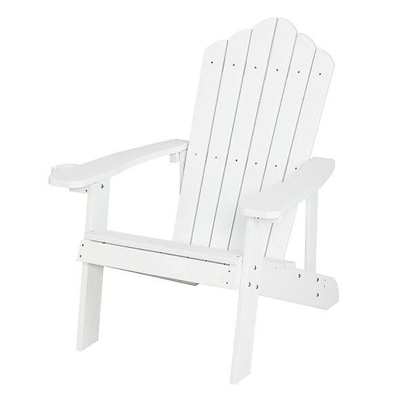 COSTWAY Gartenstuhl Adirondack Stuhl, mit Getränkehalter, günstig online kaufen