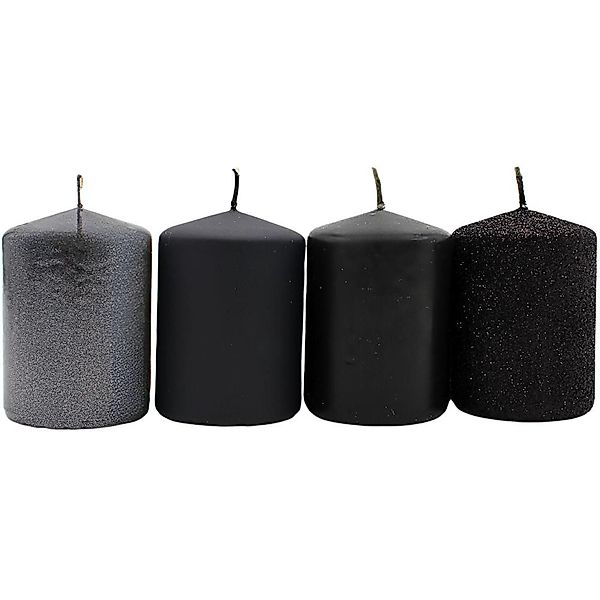 Dekohelden24 Stumpenkerze Adventskerzen, Stumpenkerzen, Adventskranzkerzen, günstig online kaufen