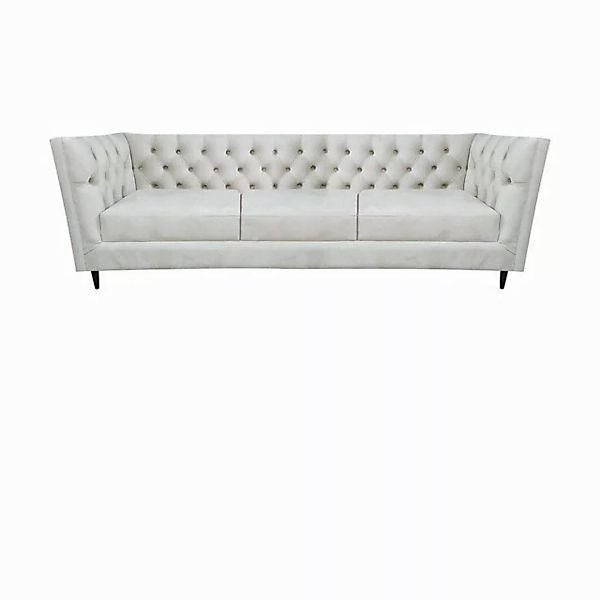 JVmoebel Chesterfield-Sofa Ledersofas Polstermöbel Design Komplett 3tlg Che günstig online kaufen