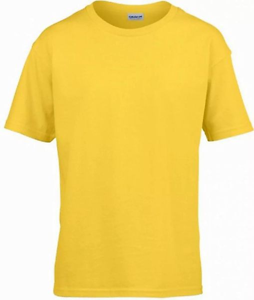 Gildan Rundhalsshirt Softstyle Herren T-Shirt modischer Kragen günstig online kaufen