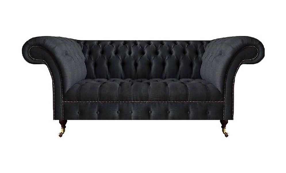 Xlmoebel Chesterfield-Sofa Moderne schwarze Designer-Sitzcouch von Chesterf günstig online kaufen