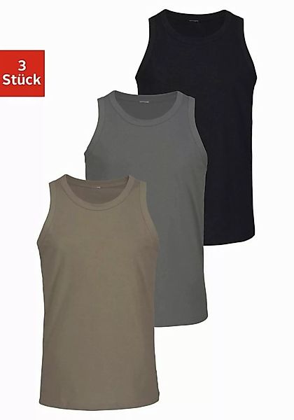 H.I.S Tanktop "Unterhemd für Herren", (Packung, 3 tlg.), mit Rundhals aus B günstig online kaufen