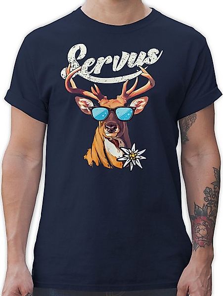 Shirtracer T-Shirt Servus Hirsch Mode für Oktoberfest Herren günstig online kaufen