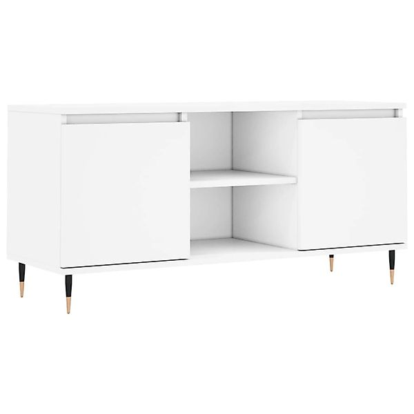 vidaXL TV-Schrank Weiß 104x35x50 cm Holzwerkstoff 827004 günstig online kaufen