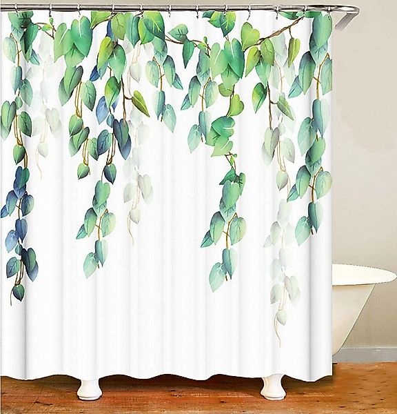 M&W DAS DESIGN Duschvorhang Duschvorhang blaue Pflanzen Shower curtains Ant günstig online kaufen
