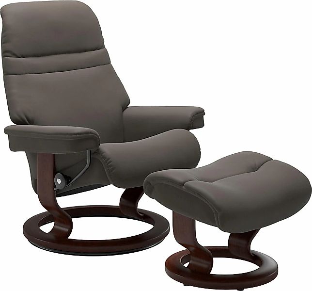 Stressless "Sunrise" mit Classic Base, Größe M, Gestell Braun, in 2 Bezugsq günstig online kaufen