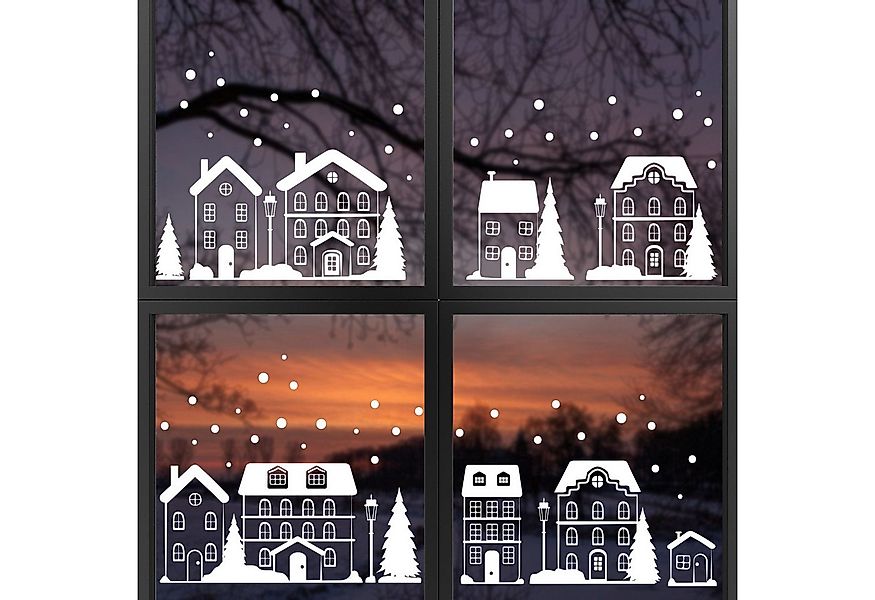 younikat Fensterdekoration younikat Fenster Bilder Winter günstig online kaufen