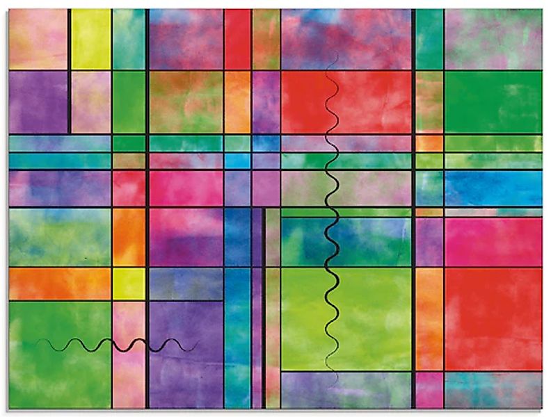 Artland Glasbild »Bunt Abstrakt«, Muster, (1 St.), in verschiedenen Größen günstig online kaufen