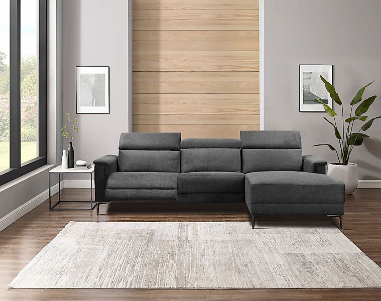 OTTO home Ecksofa "LUND, L-Form, 261cm, man. o. elektr. Relaxfunktion (mit günstig online kaufen
