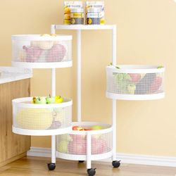 GarveeMore Küchenregal Universall multifunktionales Regal Küchenrollwagen, günstig online kaufen