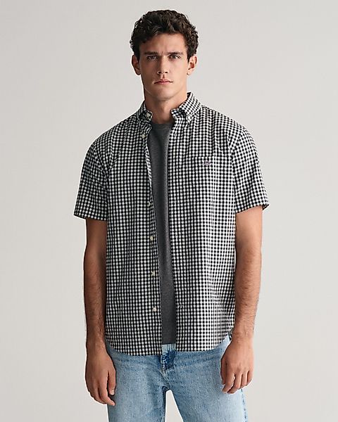 Gant Kurzarmhemd Regular Fit Gingham Popeline günstig online kaufen