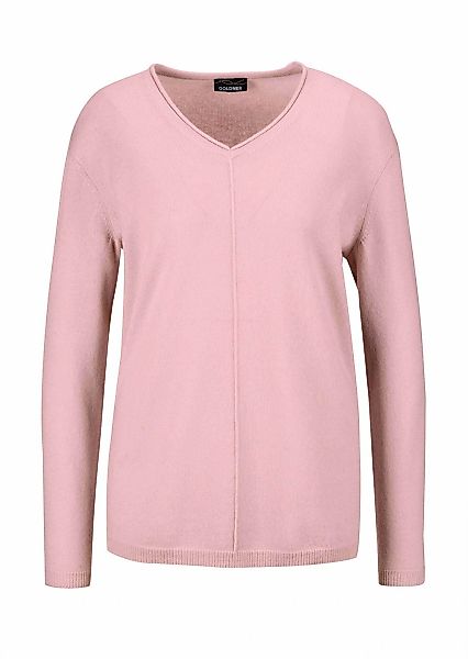 GOLDNER Strickpullover "Basicpullover mit V-Ausschnitt" Aufwendig in Form g günstig online kaufen