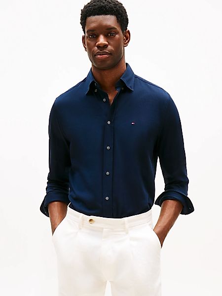 Tommy Hilfiger Langarmhemd "PERFORMANCE KNIT SOLID LS SHIRT" günstig online kaufen