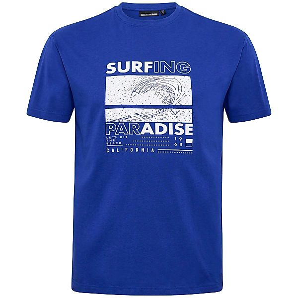 North T-Shirt mit Foto-Print Farbe blau Größe: 3XL günstig online kaufen