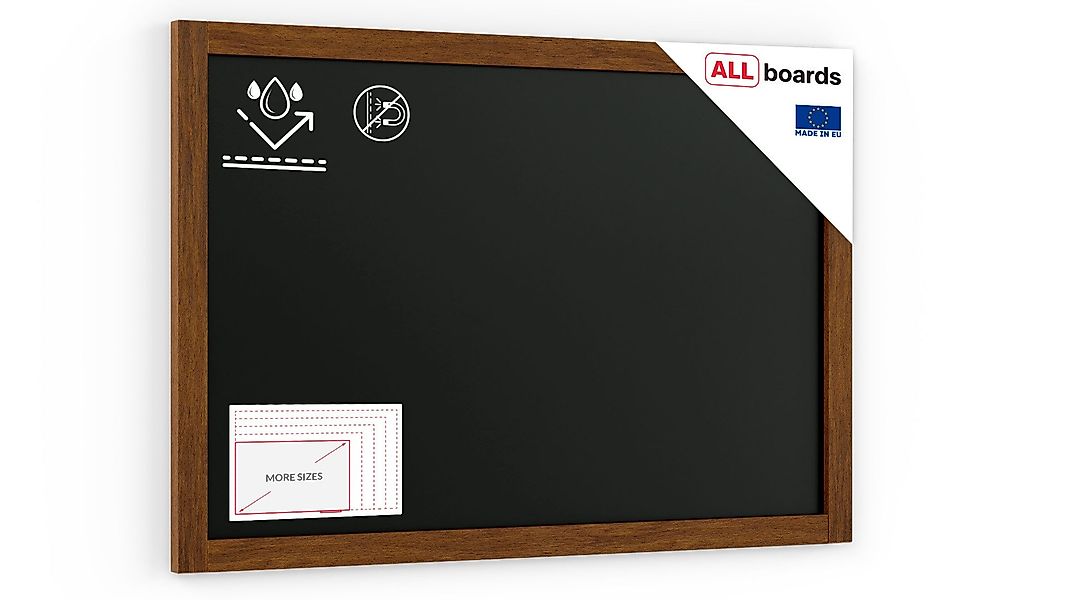 ALLboards Tafel ALLboards Kreidetafel Holzrahmen Schreibtafel günstig online kaufen