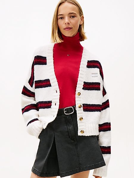Tommy Jeans Strickjacke TJW BADGE STRIPE günstig online kaufen