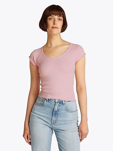 Tommy Jeans Kurzarmshirt TJW SLIM VNECK günstig online kaufen