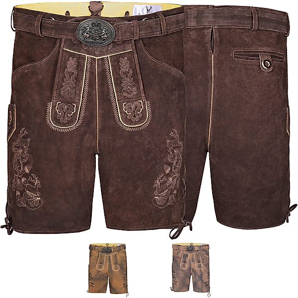 German Wear Trachtenlederhose GW722 kurze Lederhosen günstig online kaufen
