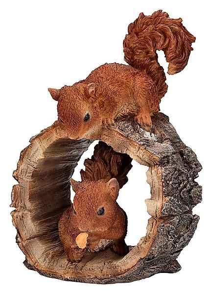 Figuren Shop GmbH Tierfigur Gartenfigur - Spielende Eichhörnchen - HotAnt - günstig online kaufen