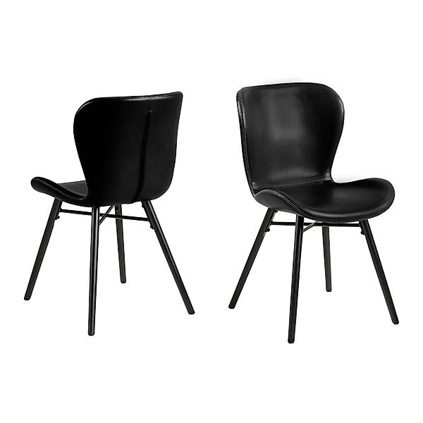 ebuy24 Bali Esszimmerstuhl PU Kunstleder Schwarz günstig online kaufen