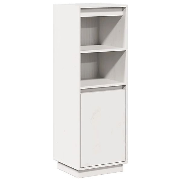 vidaXL Highboard Weiß 37x34x110 cm Massivholz Kiefer 813516 günstig online kaufen