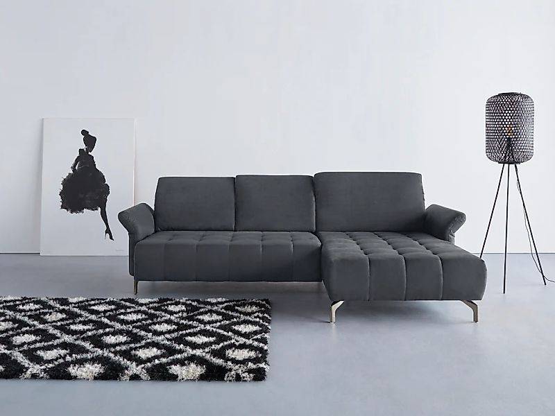 Home affaire Ecksofa "Fresh L-Form" Federkern, wahlweise Kopfteilverstellun günstig online kaufen