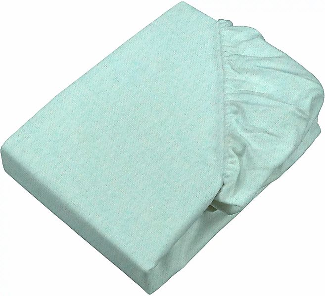 SETEX Bettlaken »Feinbiber Melange Spannbetttuch«, Melange-Effekt: Tiefe, L günstig online kaufen