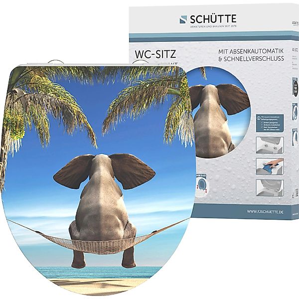 Schütte WC-Sitz Happy Elephant, Duroplast, mit günstig online kaufen