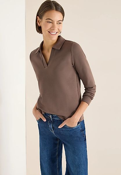 Cecil Langarmshirt mit Polokragen günstig online kaufen