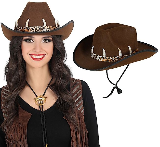 Fiestas Guirca Kostüm, Cowboyhut Abenteuer Outback Western Australien Karna günstig online kaufen