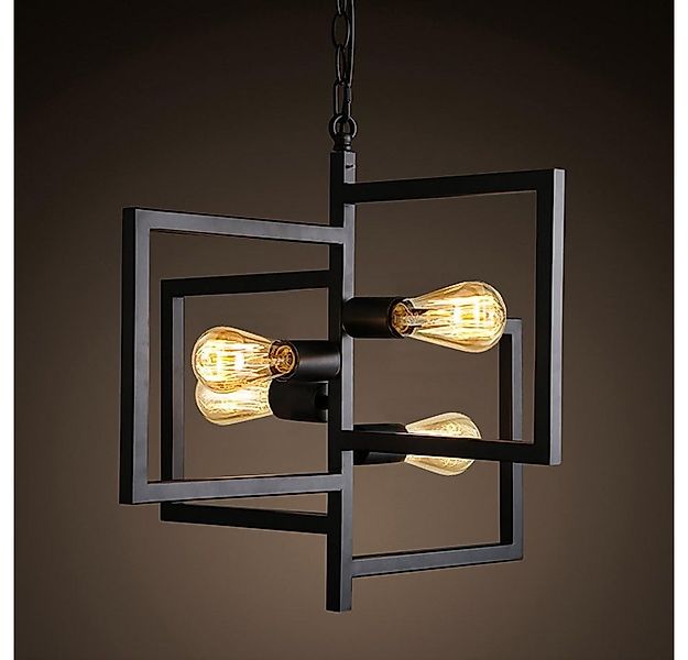 JDONG Hängeleuchte Pendelleuchte im Art Deco Stil 4×E27 klassisch-modern mi günstig online kaufen
