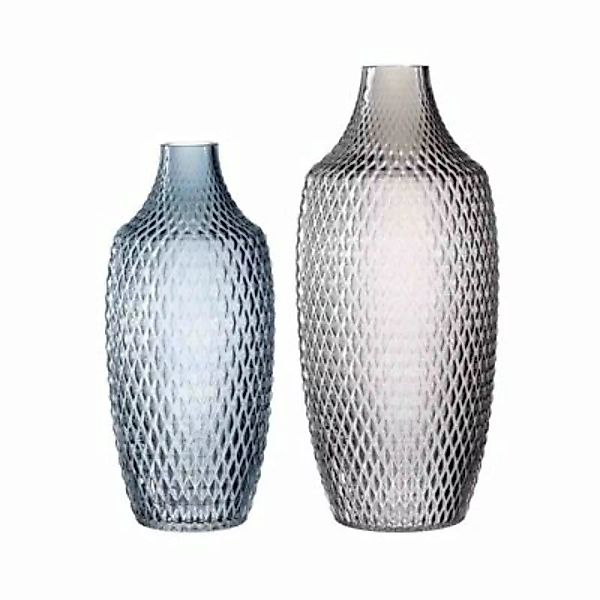 LEONARDO POESIA 2er Bodenvasen Set grau & blau Vasen bunt günstig online kaufen
